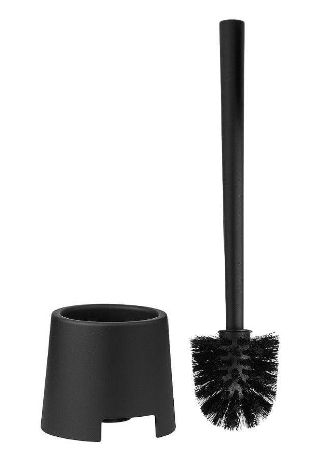 أيكيا فرشاة تنظيف المرحاض مع حامل - حامل أسود أنيق، متين وسهل الاستخدام - Image 1